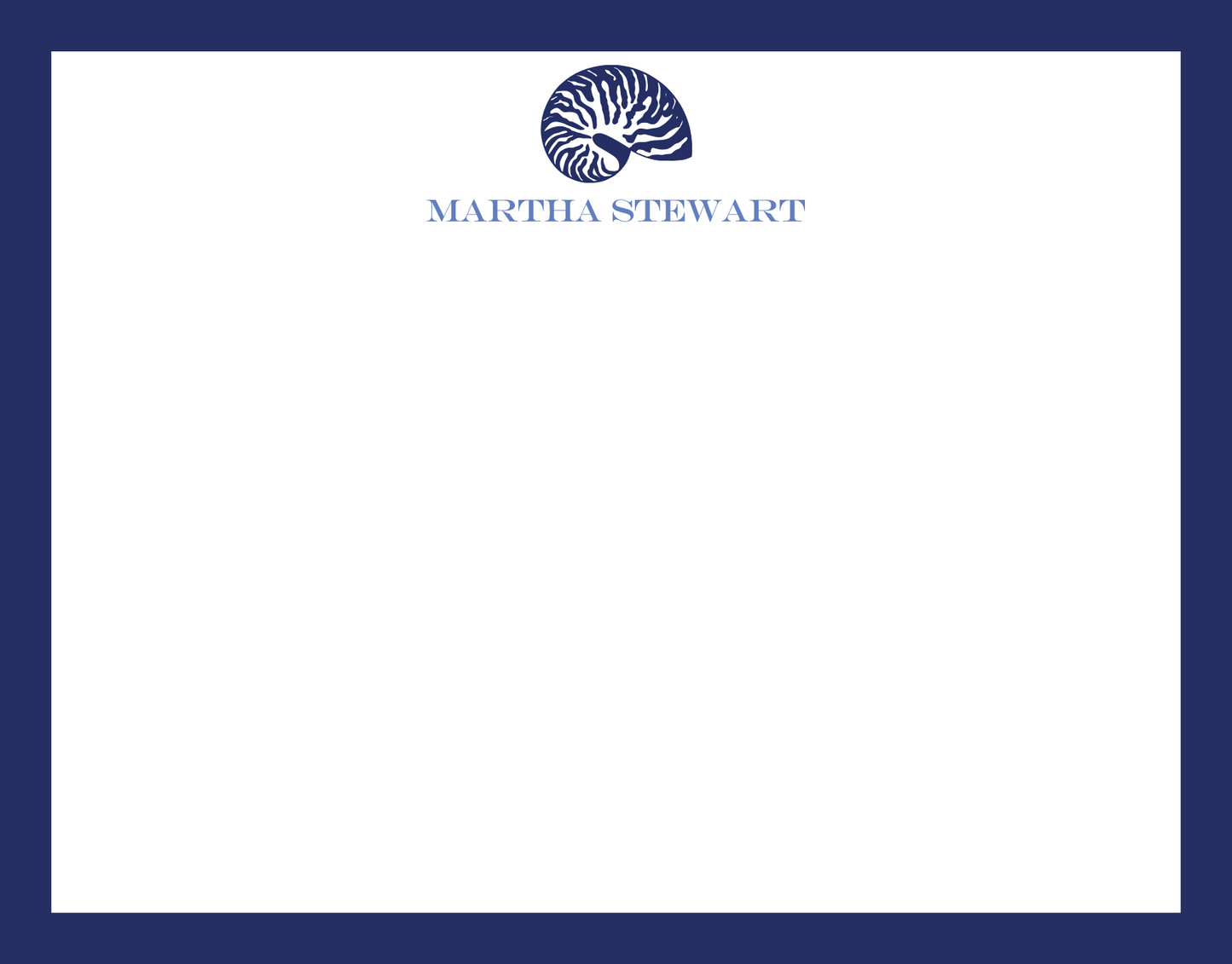 Mimi Paper Flat Note Personalized - Shell