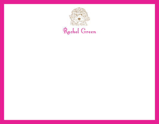 Mimi Paper Flat Note Personalized - Golden Doodle 2