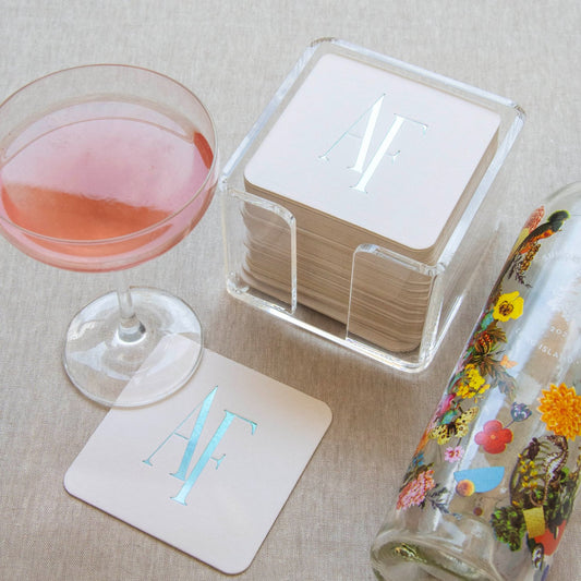 Letterpress Coaster Acrylic Holder