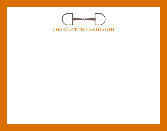 Mimi Paper Flat Note Personalized - Horsebit