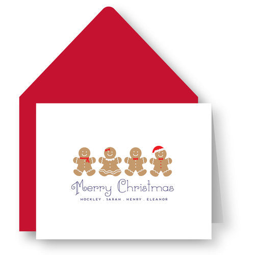 Folded Note - D80 Gingerbread Men