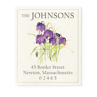 Return Address Label - Fritilaria