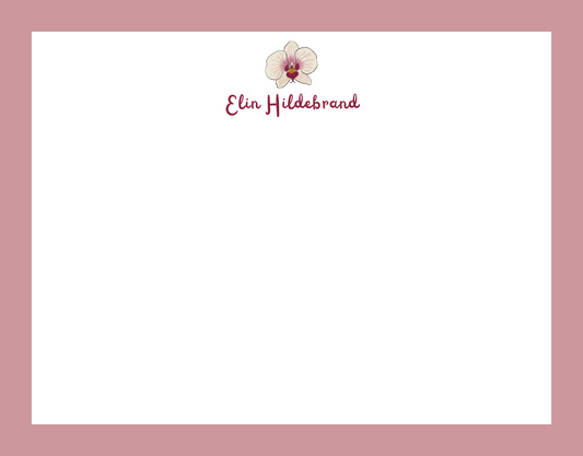 Mimi Paper Flat Note Personalized - Orchid Pink