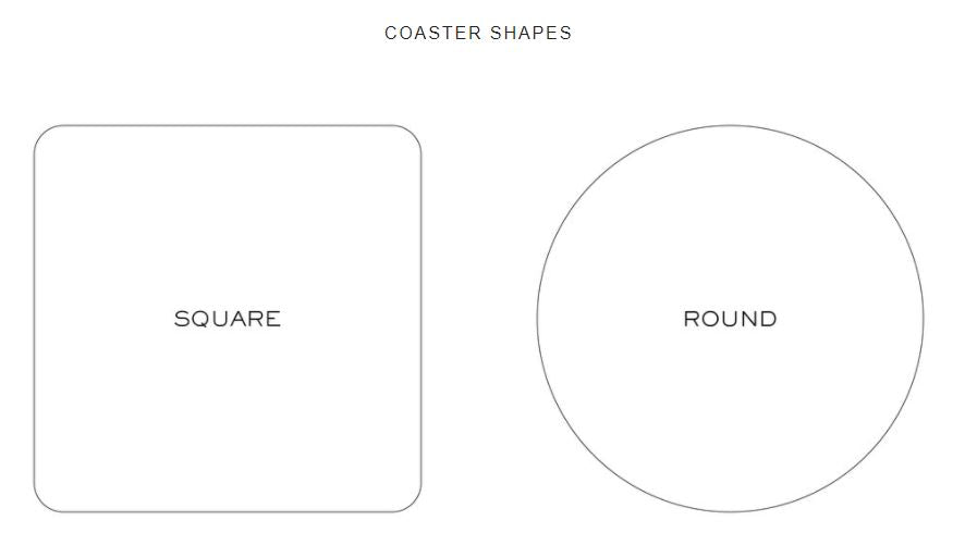 Letterpress Coaster - Dog Silhouette