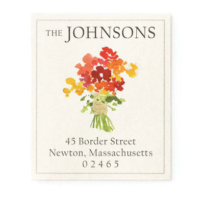 Return Address Label - Kitchen Flowers