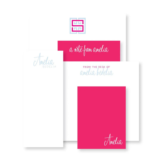 HP Luxe Set of Notepads - Hot Pink