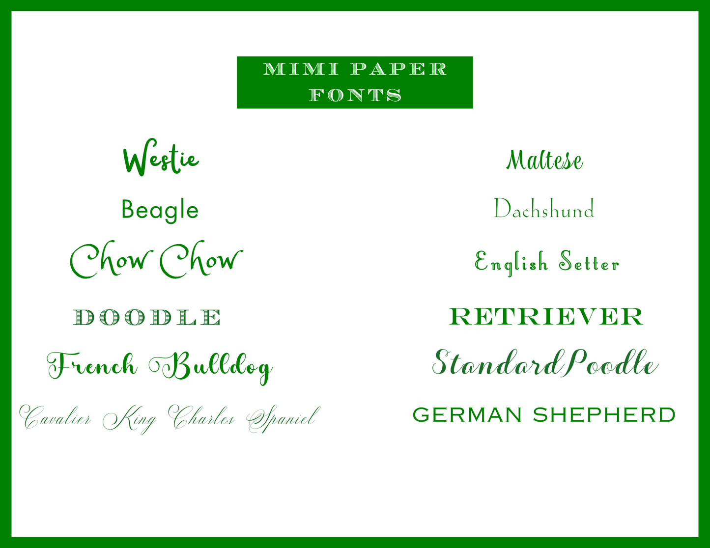 Mimi Paper Flat Note Personalized - Pink Notes Green Bow