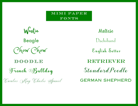 Mimi Paper Flat Note Personalized - Mahjong Patriotic