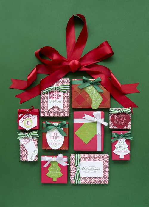 Letterpress Tag Holiday- T70 Merry Christmas