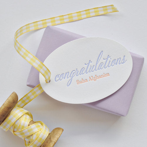 Letterpress Tag - T106