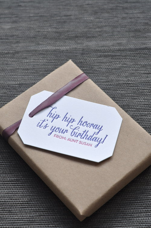 Letterpress Tag - T26