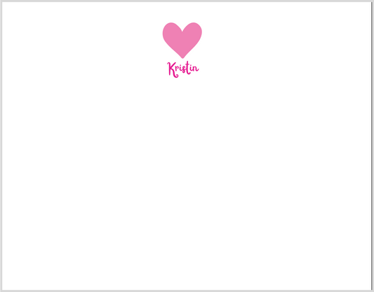 Mimi Paper Petite Note Personalized - Heart
