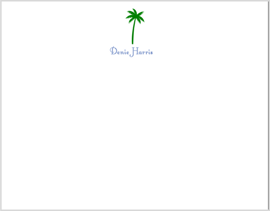 Mimi Paper Petite Note Personalized - Palm Tree