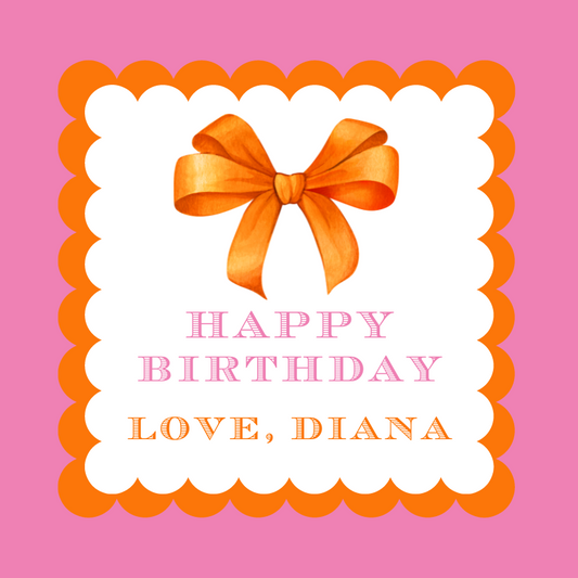 Mimi Paper Sticker -  Birthday Bows