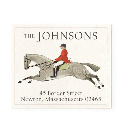 Return Address Label - Red Hunter