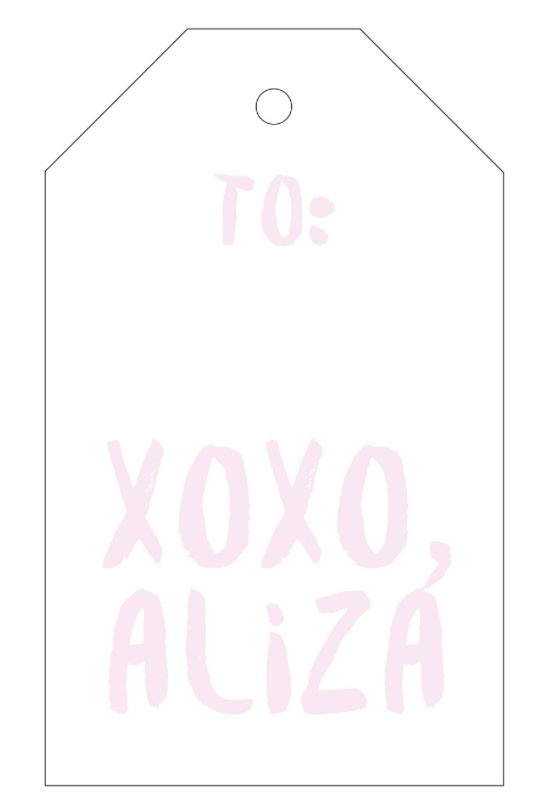 Letterpress Tag - T4