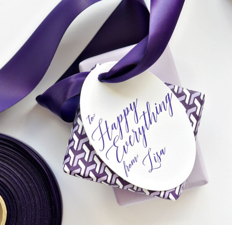 Letterpress Tag - T50 Happy Everything