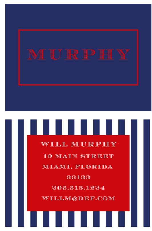 MImi Paper Bag Tag - Stripes (Multiple Color Options)