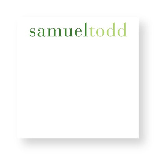 HP Notepad Block Greens