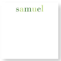 Notepad Shaded Greens