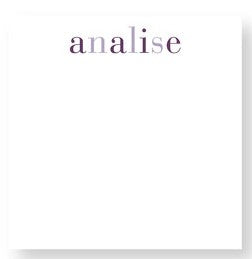 Notepad Shaded Purples