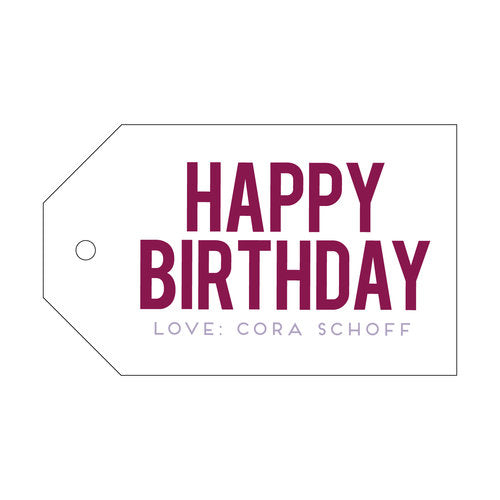 Letterpress Tag - T100