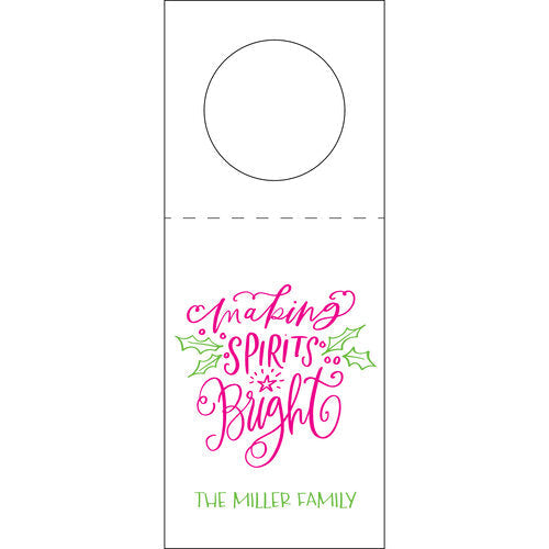 Letterpress Wine Tag - W411