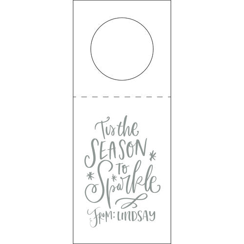 Letterpress Wine Tag - W412