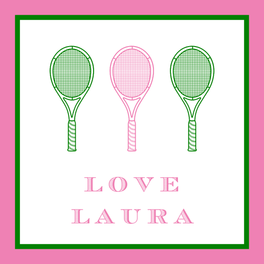 Mimi Paper Sticker - Tennis Racquets