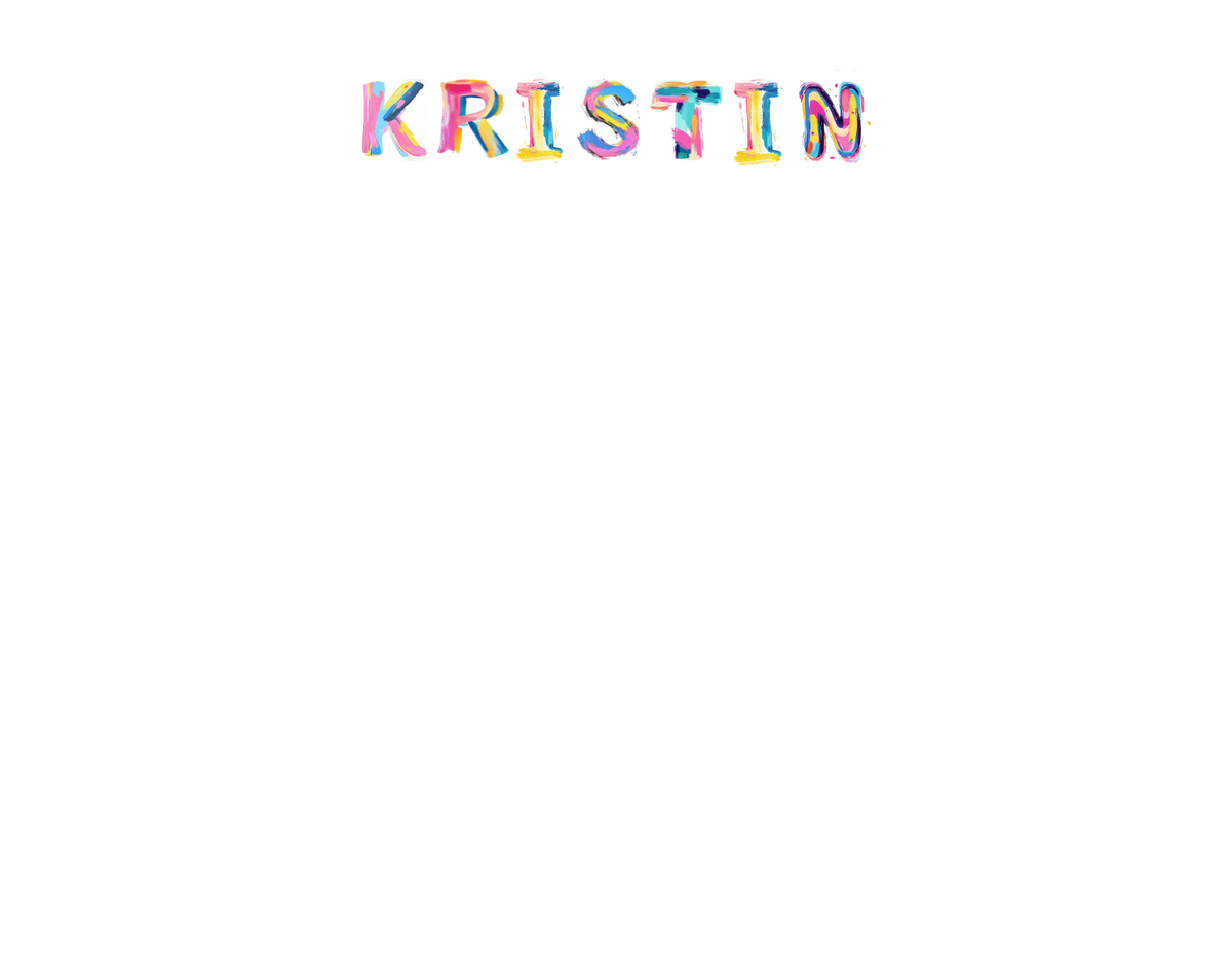 Mimi Paper Flat Note Personalized - Watercolor Letters