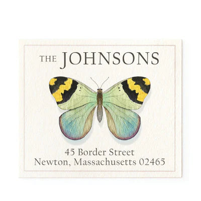 Return Address Label - Yellow Tips