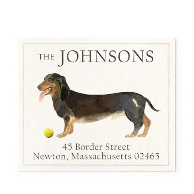 Return Address Label - Dachshund