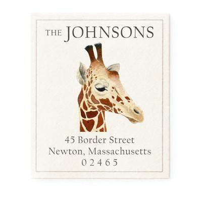 Return Address Label - Giraffe