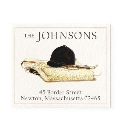 Return Address Label - Hat and Crop
