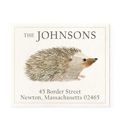 Return Address Label - Hedgie