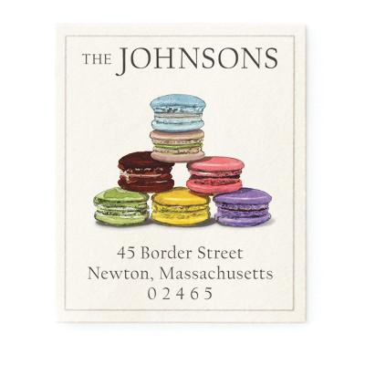 Return Address Label - Macarons