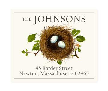 Return Address Label - Matching Eggs