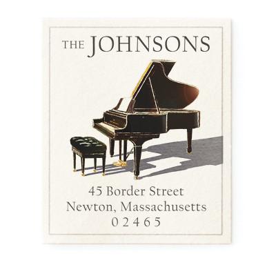 Return Address Label - Piano