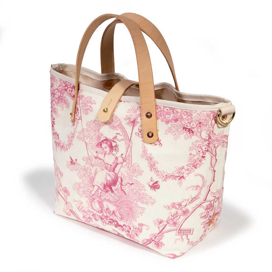 Toile Mini Tote - French Rose