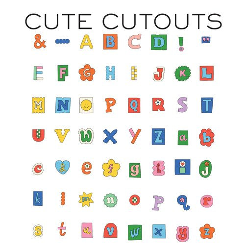 HP Notepad Cute Cutout Letters