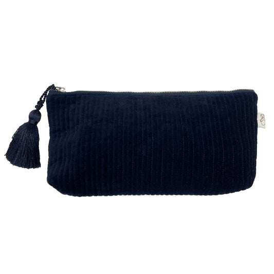 Quilted Velvet Clutch