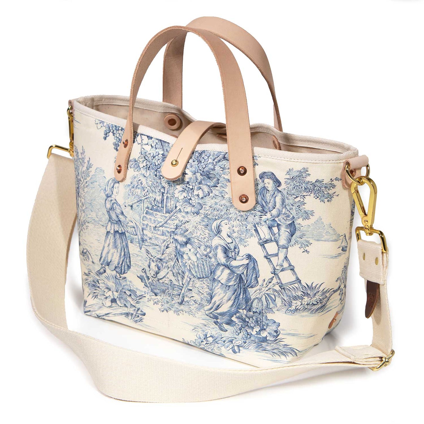 All Day Mini Tote - Delftware Toile