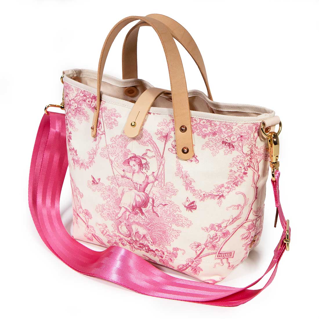 Toile Mini Tote - French Rose