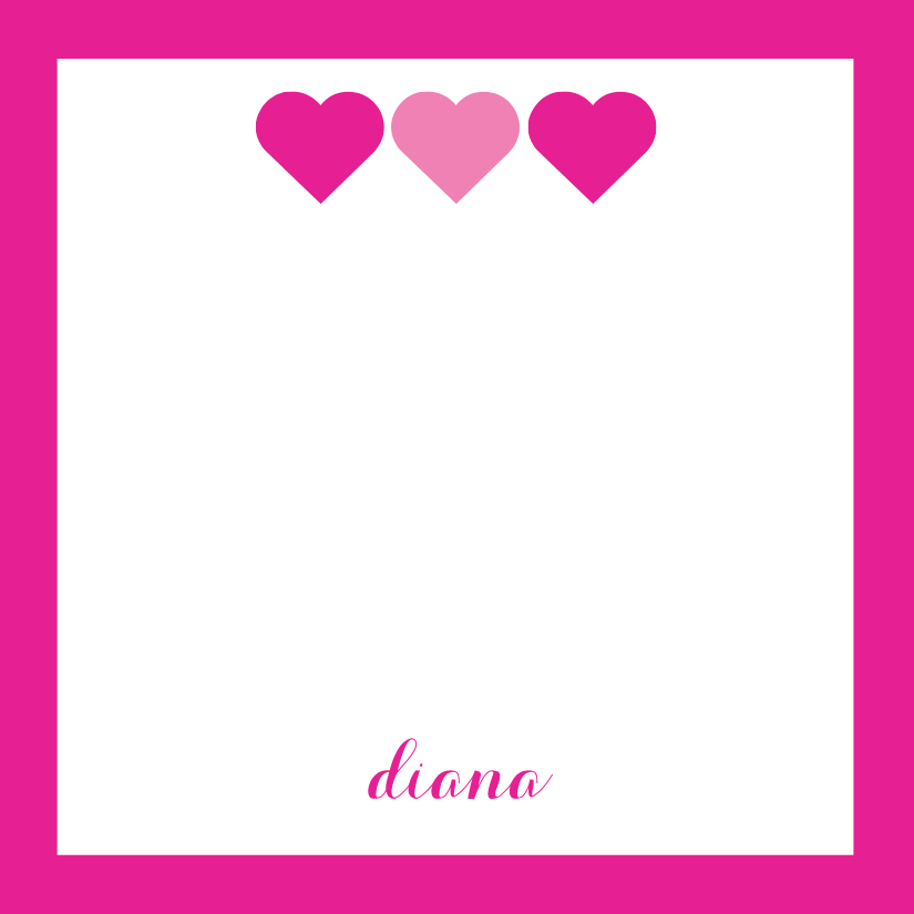 Mimi Paper Sticker - Hearts