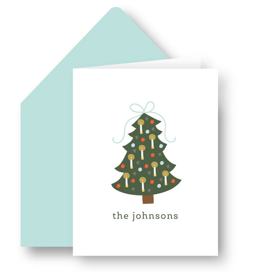 Folded Note - D83 Christmas Tree