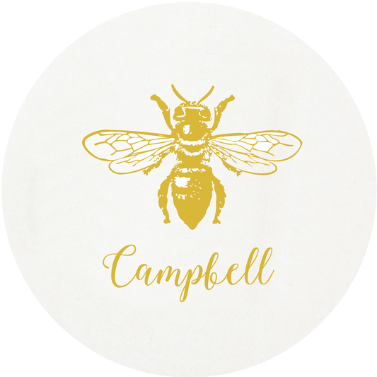 Letterpress Coaster - Bee