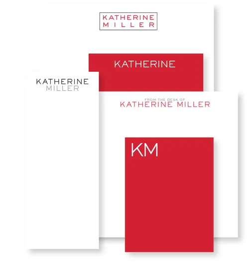 HP Luxe Set of Notepads - Red