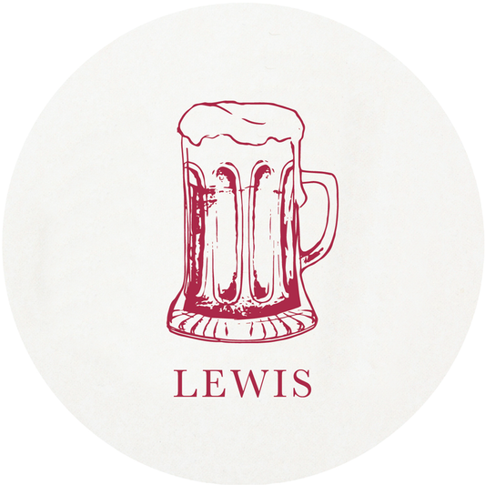 Letterpress Coaster - Beer
