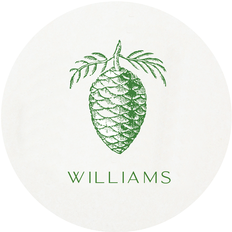 Letterpress Coaster - Pinecone