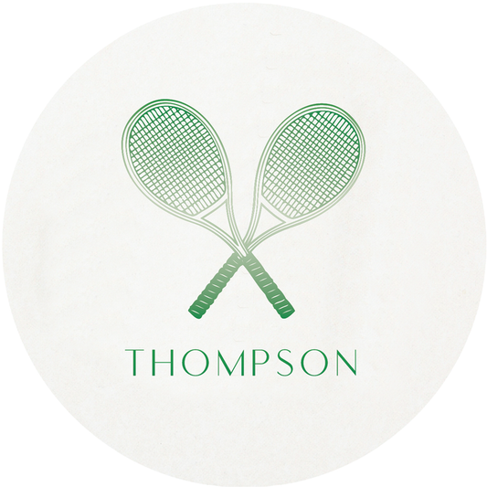 Letterpress Coaster - Tennis
